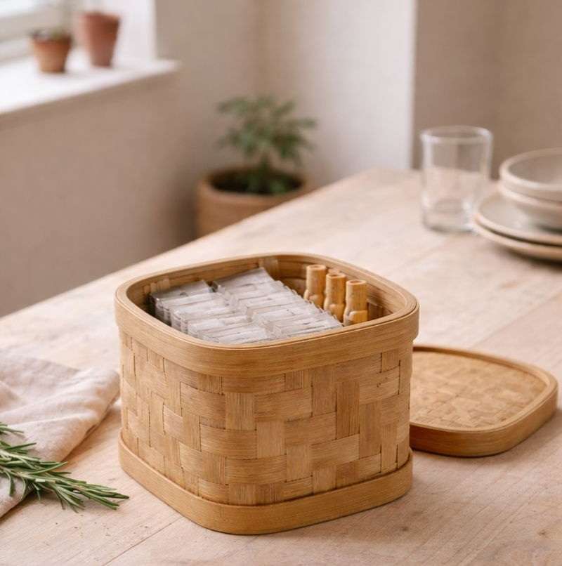 Bamboo Storage Basket — Shop online | Slow Livin — view 3